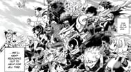 Class 1-A students as seen in the climax (Image via Shueisha)